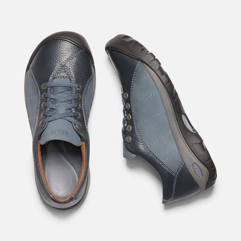 Keen Presidio Turnschuhe Damen DE-51438 Flint Stone/Steel Grey - Keen Damenschuhe Blau